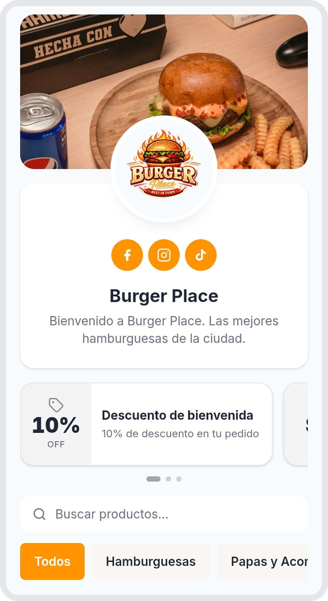 Tu menú Pyde en el teléfono